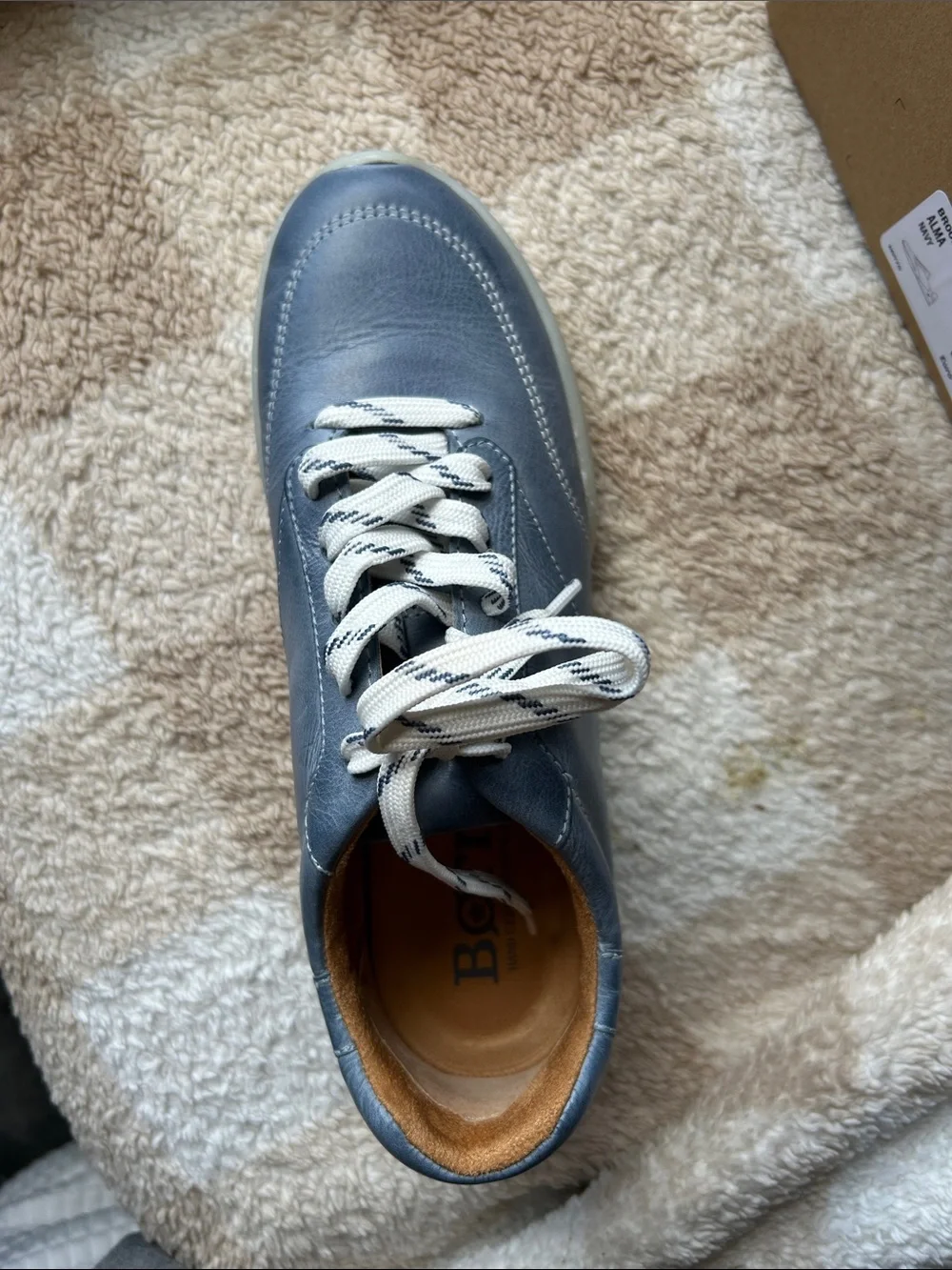 Women’s Blue Leather Casual Sneaker